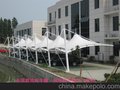 岳阳法院膜结构汽车棚，株洲小区遮阳棚定制，衡阳汽车充电桩雨棚