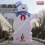 充气米其林雪人圣诞节气模7m高海军服装扮雪人模型大型圣诞老人