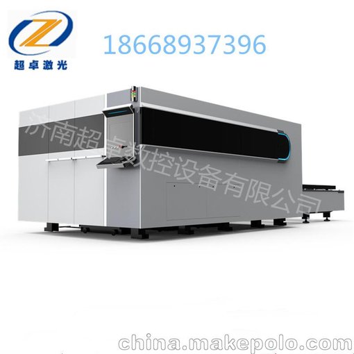 供應到山東濱州廚具行業(yè)的1000W交換工作臺光纖激光切割機圖片