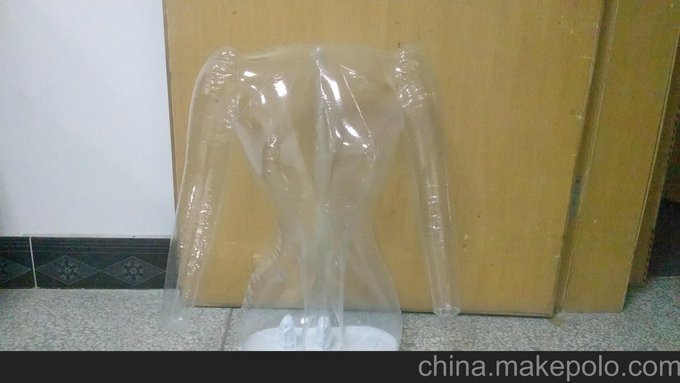 廠家定制 PCV充氣模特 充氣服裝半身帶手透明女模特圖片