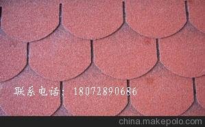 河南濮陽市2016年別墅彩色玻纖瀝青瓦 價格圖片