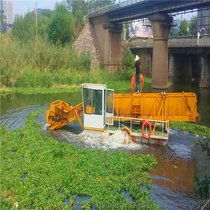 飞驰环保全自动水葫芦割草船  小型全自动水草破碎船大量供应