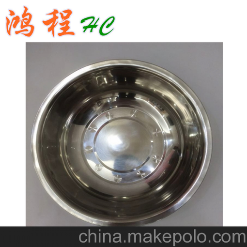 不銹鋼盆  帶磁無磁不銹鋼反邊湯碗/菜盆  10元9.9元店好貨源圖片