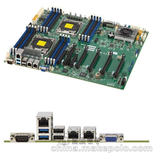 supermicro超微 雙路工作站主板GPU服務(wù)器1080Ti顯卡圖片