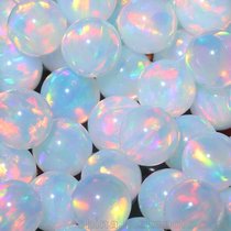 耐高温球形无孔人造欧泊裸石 无树脂澳宝珠子 适用于玻璃吹制品