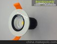 １０W LED万向旋转天花射灯COB筒灯天花灯轨道豆胆商照酒店灯具