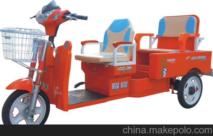 建設(shè)熊貓小折疊 電動正三輪載客摩托車 三輪電動車圖片