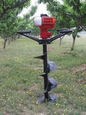 帶合金鉆頭的小型農用種樹(shù)挖坑機  輕便手提易操作電線(xiàn)桿挖坑機圖片