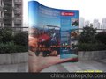 展览器材 广告旗杆 折叠展柱 热转印工艺无拼接