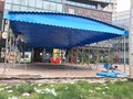 上海奉贤区厂家专业定制大型固定仓储帐篷、工地伸缩推拉雨棚