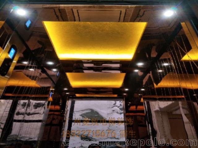 售廣州扶梯裝潢不銹鋼玻璃裝修/酒店電梯裝潢/電梯轎廂裝飾圖片