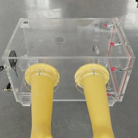 鉛玻璃輻射防護手套箱加工定制