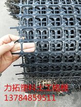 3公分孔黑色塑料土工格栅A蓟县修路用塑料钢塑土工格栅现货可发