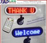 低价批发LED英文汽车条屏 LED车载吸盘显示屏带遥控 车载迷你屏