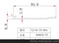 铝合金6061-T6厢式车型材 铝合金箱货型材 厢式车等汽车配件