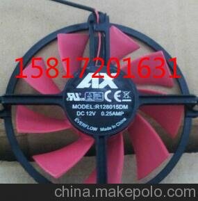 AX孔距6*4MM扇葉7*6MM 12V R128015DM游戲顯卡風(fēng)扇圖片