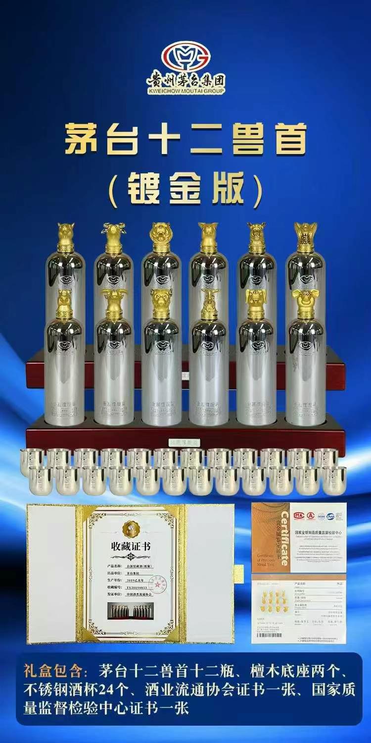 茅臺十二獸首（鍍金典藏版）茅臺館藏酒