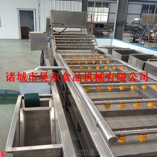 水浴噴淋玉米粒清洗機(jī) 節(jié)能省水玉米段清洗流水線(xiàn)圖片