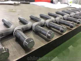 韩国NICE进口线材成型机弯线机3D-R130墩头机-排气管挂钩成型