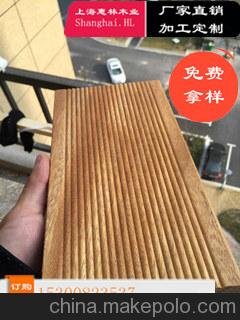 銷售非洲菠蘿格戶外防腐木地板紅柳景觀工程木板圖片