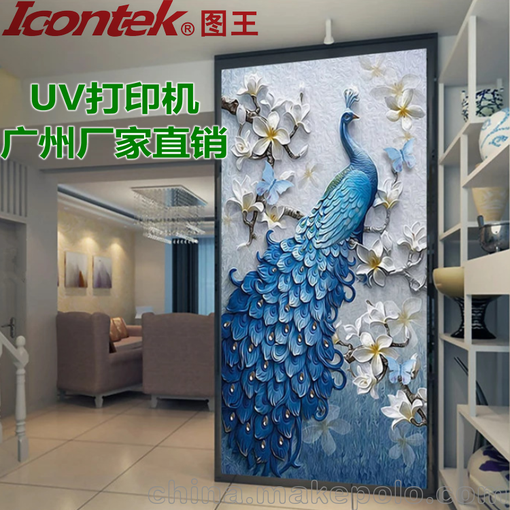 兒童收納柜卡通圖案印花機(jī) 3D樹脂衣柜門 圖王uv卷板打印機(jī)圖片