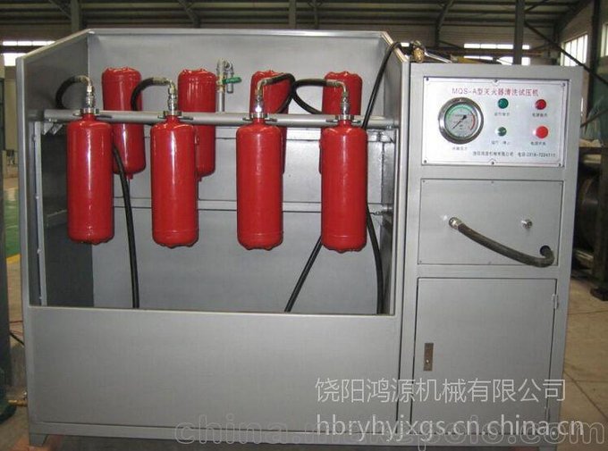 山東滅火器干粉灌裝機， 半自動(dòng)干粉充裝機，全套滅火器年檢設備圖片