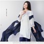 KSUA/康愫雅 绣花长款棉麻禅修瑜伽服套装中国风居士服K753