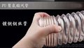 耐磨耐酸碱pu钢丝拉伸管 耐烫抽吸输送软管 pu螺旋管