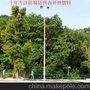 海南户外篮球场灯柱生产厂家  镀锌管球场灯杆批发安装