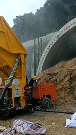 自动上料喷浆机 车载型隧道施工效果视频