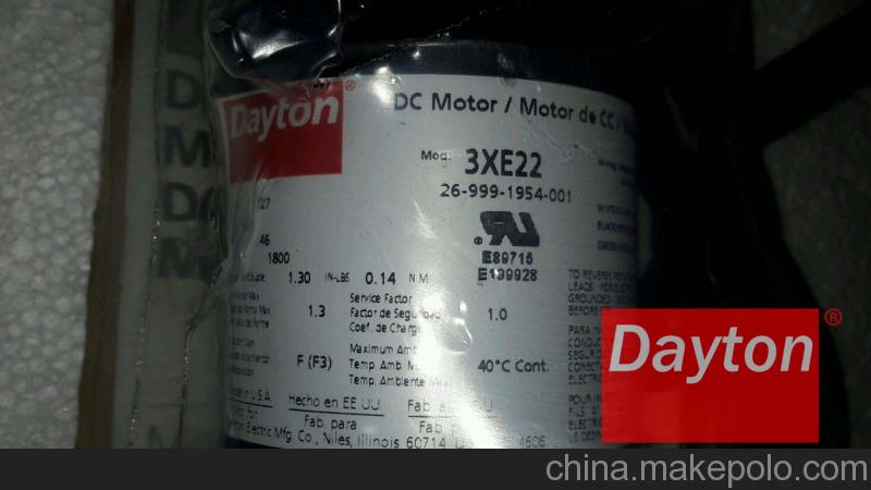 DAYTON 3//4HP 1140//950RPM THREE PHASE INDUSTRIAL MOTOR 3N316B NEW OLD STOCK