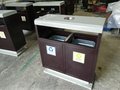 青蓝QL6202两分类垃圾桶 镀锌板果皮箱 工厂直销