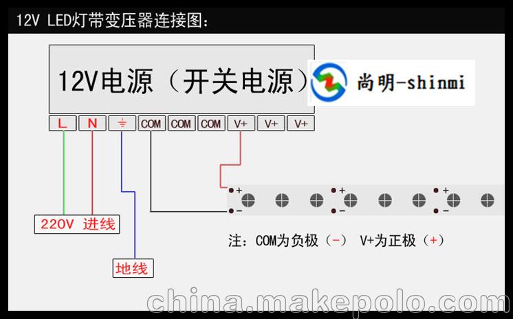 电源接线示意图