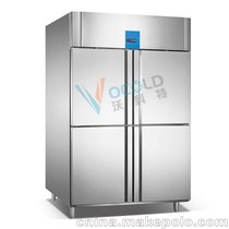沃科特风冷四门双机双温冷藏柜冷冻柜，商用餐厅冰柜食品保鲜冷柜