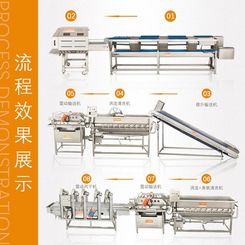 江西南昌中央廚房凈菜加工流水線，機器生產(chǎn)廠家圖片