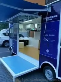 厂家定制 电动餐车 小吃车 宣传车 美食车