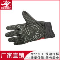 手套热转印烫标logo 裁片硅胶印刷商标手套洗水标 立体商标定制