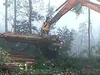 挖掘机夹木器 360度旋转夹木器抓钢机厂家