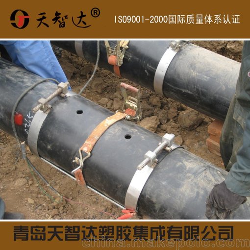 塑套鋼保溫管接口套電熱熔套-青島智達高分子圖片