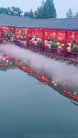 湖北网红餐厅醉香隆喷雾造景