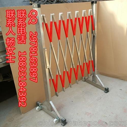 伸縮安全圍欄 護(hù)欄 管式不銹鋼圍欄 可移動(dòng)臨時(shí)遮欄 圖圖片