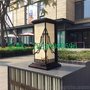 电镀景观灯 仿云石草坪灯 防水柱头灯 单元LED灯别墅高台柱灯批发