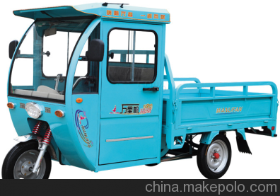 崇左市萬里帆油電兩用雙動力半封閉三輪車 城市專用電動三輪車圖片