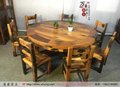老船木餐桌书桌办公室桌古船木家具客厅餐台