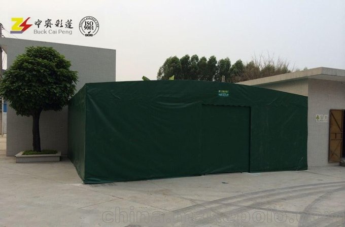 常州供應(yīng)中盛大排檔伸縮雨棚物流專用移動棚圖片