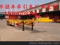 直销出口菲律宾20英尺集装箱骨架半挂车价格 尺寸规格