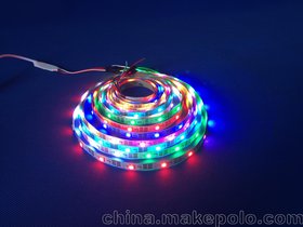 LED幻彩像素灯带一米30像素30珠 单点单控可编程跑马灯带