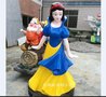 供应玻璃钢卡通人物雕塑仿真白雪公主造型游乐场景观小品雕塑摆件