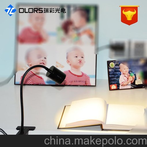 廠(chǎng)家供應led護眼臺燈5瓦COB聚光學(xué)習工作夾子燈軟管燈可調節角度圖片