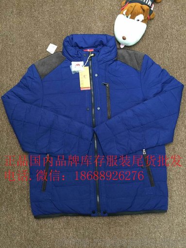 品牌運動服裝尾貨批發(fā)  庫存外貿(mào)羽絨服圖片